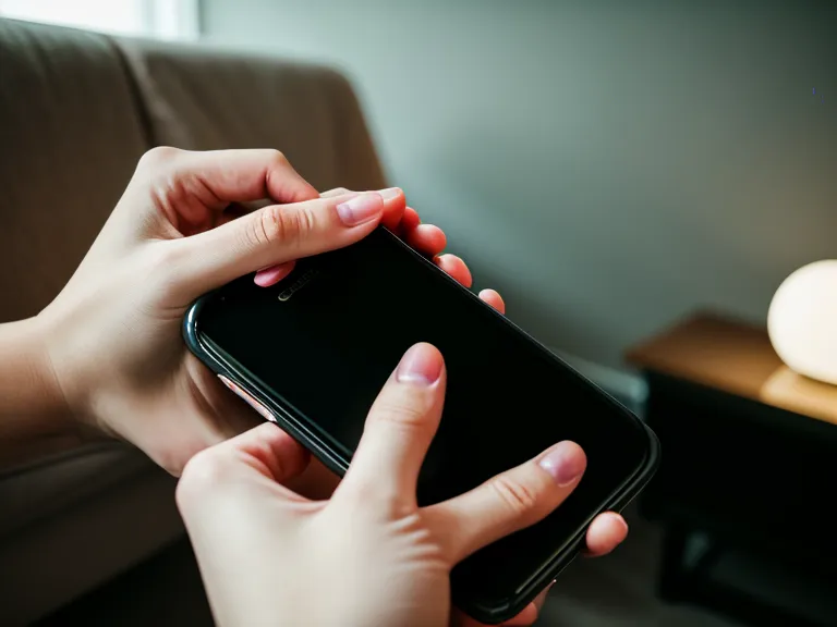 Smartphone mit einer Elternprogramm-App in der Hand während des Erziehungskurs-Vergleichs