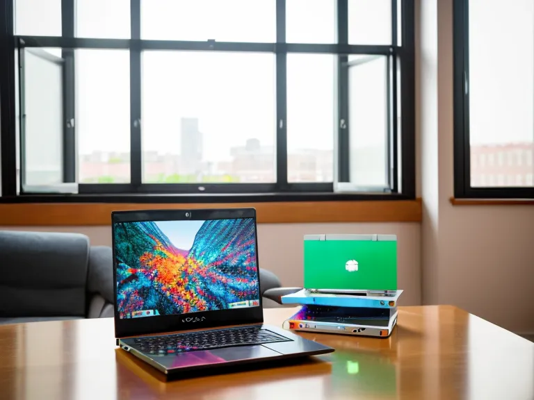 Laptop mit einem Online-Erziehungskurs und einem kleinen Spielzeugauto auf der Tastatur.