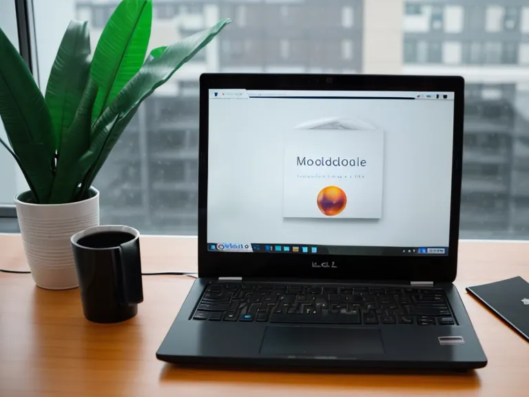 Laptop-Bildschirm mit der Übersicht eines strukturierten 12-Module-Online-Kurses.