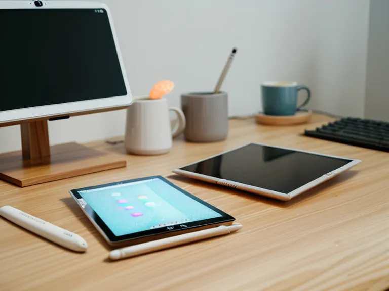 Tablet zeigt ein kurzes Erziehungsvideo mit einer Laufzeit von 28 Minuten